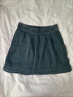 Urban Outfitters Staring at Stars Cotton Teal Mini Skirt